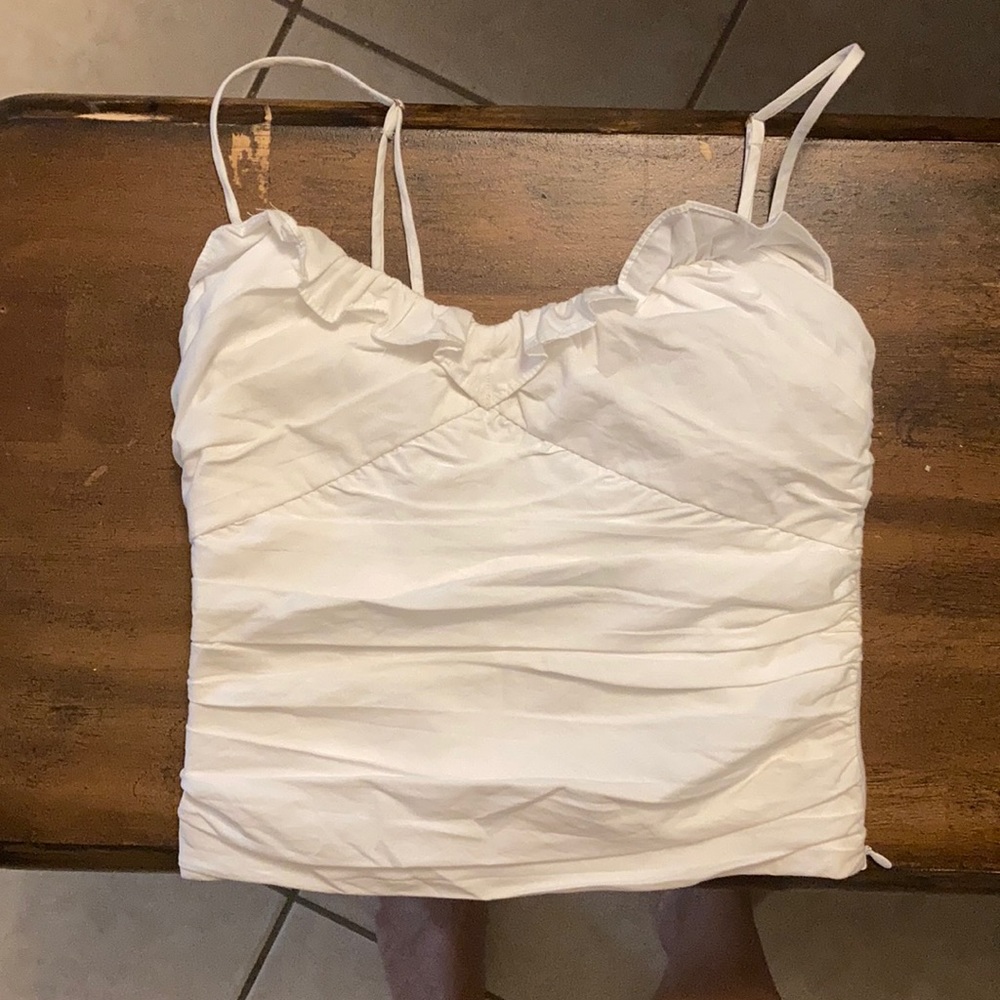 Zara ruched crop top NWOT